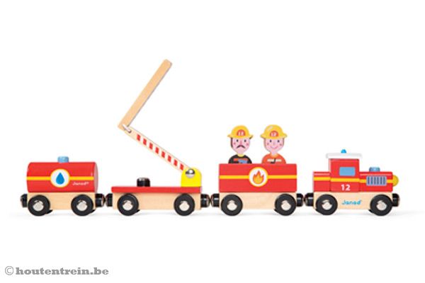 Met uitklapbare brandweer ladder.