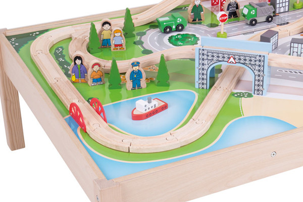 Treinset met veel extra's.