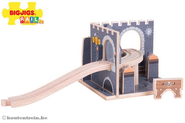 Middeleeuwse kerker met rails van Bigjigs.